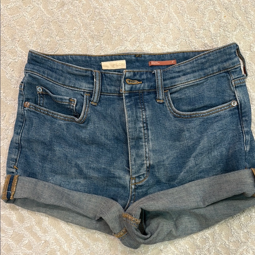 Pilcro Classic Blue Denim Shorts